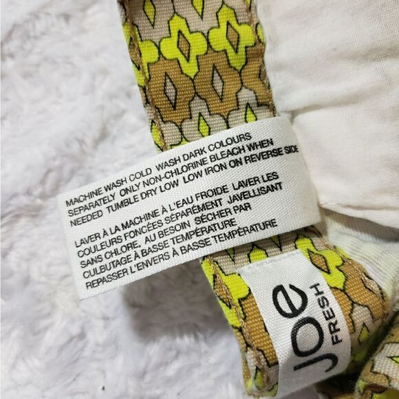 70s inspired shorts yellow tan beige Joe Fresh - Picture 8 of 8